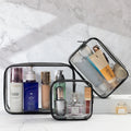 2022 Wholesale Fashion Pvc 3pcs Cosmetic Bag Transparent Waterproof Make up Bag Portable Travel with Multifunctional Wash Bag