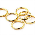 Wholesale 0.8*5mm 18K Gold Plated Stainless Steel Jump Ring for DIY Bracelet Necklace Earring Findings
