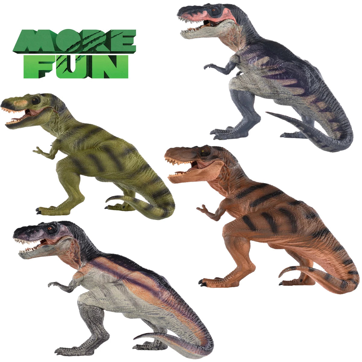OEM ODM PVC Plastic Realistic Eco-friendly T-Rex Dinosaur Figure Toys Sitting Tyrannosaurus 1/60 Scale ASTM Certified Early