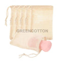 Custom Logo Soap Bag Natural Cotton-Linen Soap Mesh Bag Exfoliating Cotton Soap Mesh Pouch Bath Soap Saver Bag for Shower