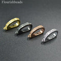 CZ Paved Pendant Bail Hook Shape Clasps Jewelry Charm Connectors & Accessories