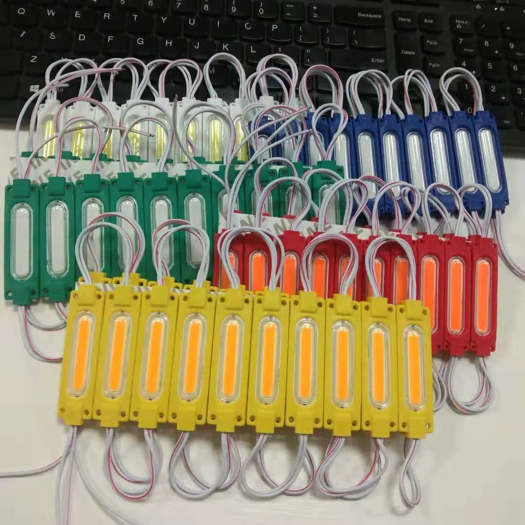 High Power 2W IP67 Cob LED Modules Factory DIY Injection Lens for LED Sign Backlight Advertising DC12V/24V