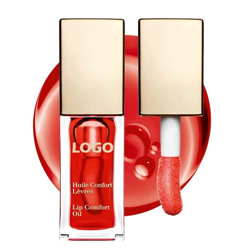 OEM Lip Oil Wholesale PH changing Balm Moisture Blue Orange Red Purple Cheap Lip Oil Golden cap Big brush Moisture Lip Make up