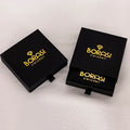 New Arrival Black Jewelry Square Packaging Bag Custom Logo Button LeatherJewelry Pouches Black Jewelry Packaging Box