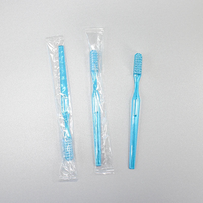 Custom Packaging Diamond Ps Hard Handle Ultra Soft Bristles Prepaste Hotel Amenities Toothbrush