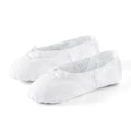 Colorful Tan Ballerina Slippers Flats Ballet White Canvas Ballet Shoes Dance for Women and Girls Kids