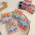 90 Pcs/set Fashion Cute Small Mini Hair Scrunchies Sweet Candy Colorful Strong Elastic Ponytail Holder Hair Ties for Baby Girls
