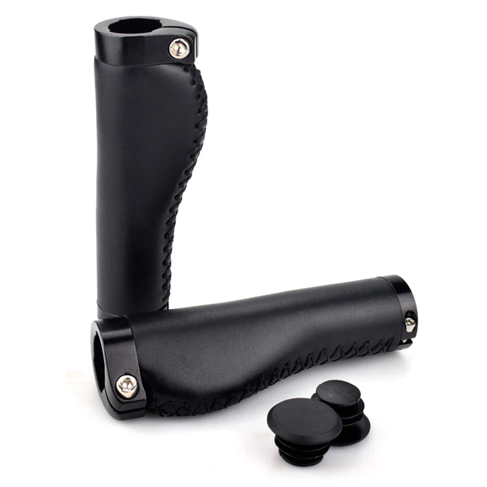 2PCS MTB Handle Handle of Bicycle Handlebar Is Made of Leather With Wear-resistant Length of 130mm and Comfortable