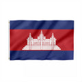 China Maker Outdoor All Countries Flags 3X5 Cambodia Flag Custom Marking