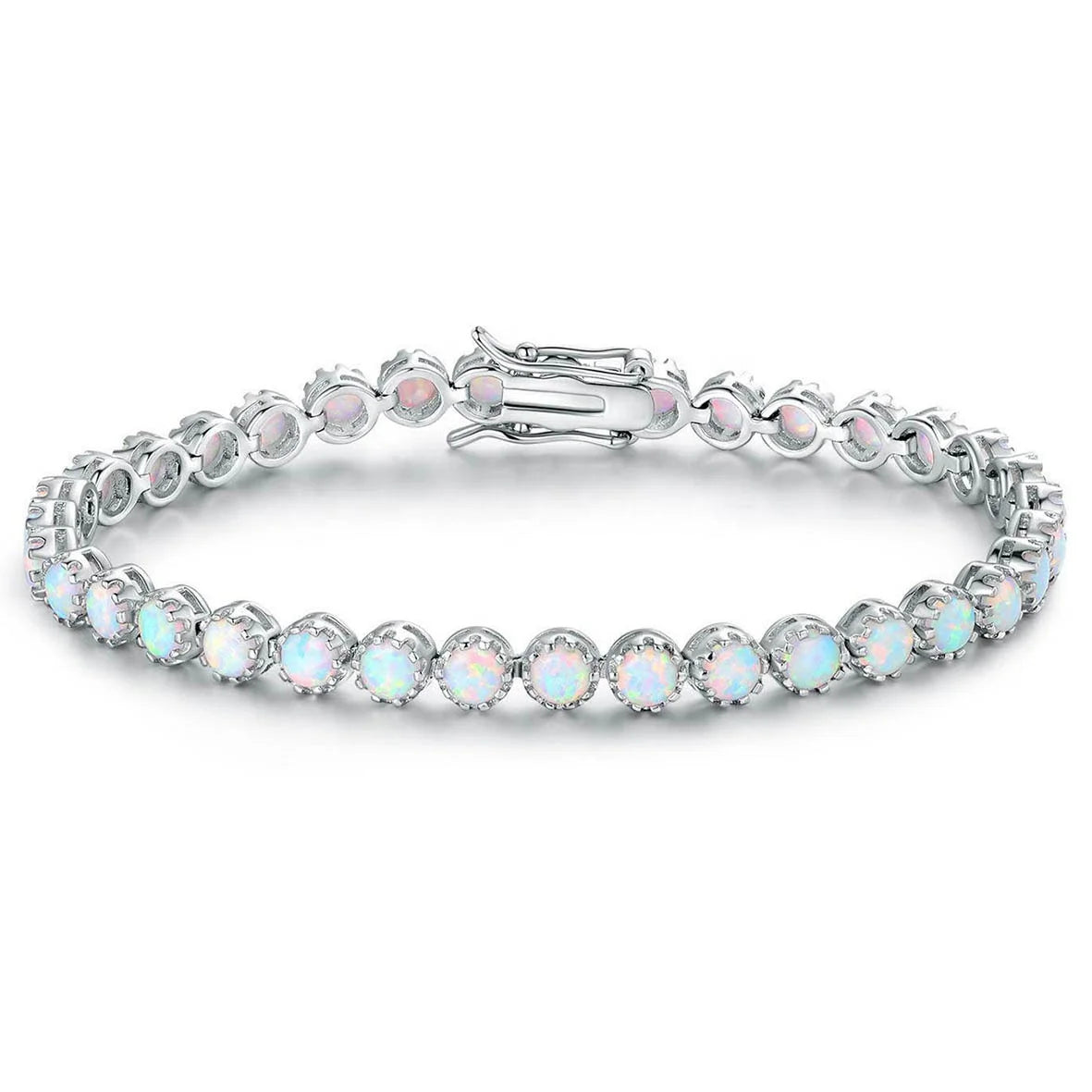 Luxury S925 Silver Bracelet Zircon Inlaid Bulk Wholesale Hypoallergenic Fine Jewelry Gift for Women