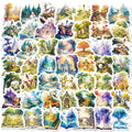 50 Pcs Cute Magic Book PVC high-quality durable stickers for laptop draw bar box handbag cupboard suitcase and books
