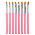 8pcs/set Nail Pen Brush Nail Glue Phototherapy Pen  Suitable Use Gel Draw Manicure Painting Flower Nail Tool