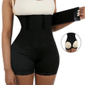 Women's High Waist Butt Lifter Tummy Wrap Shaper Short Breathable Quick Dry Bodysuit with Medium Control Crocheted XSSHAPE