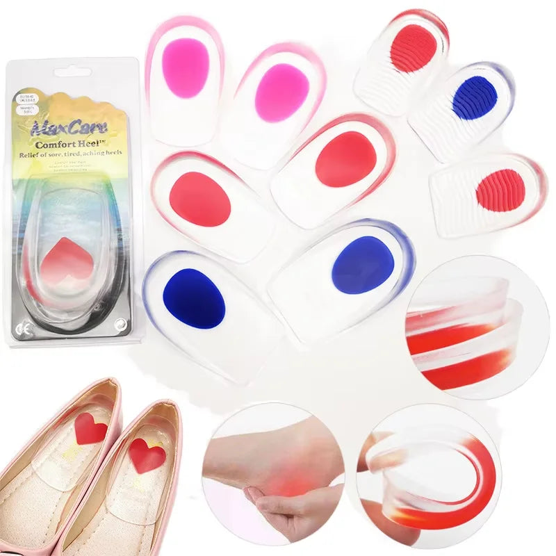 Comfort and Protective Heel Insole Silicone Gel Pad Anti Slip Silicone Pad