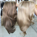 Beauty Girl Wholesale Price European Real Human Hair Mono Base Wigs for White Women Blonde Lace Front Human Hair Wigs
