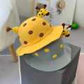 Cheap High Quality Soft Cotton 48-50cm Sun Cartoon Dot Giraffe 10-24 Months Baby Kids Daily Travel Casual Bucket Hat Custom