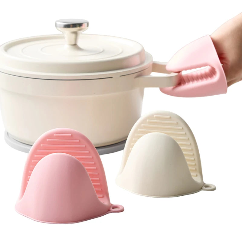 2pc Silicone Oven Mitts Heat Resistant 500 Degrees Waterproof  Non-Slip Oven Gloves  Kitchen Mitts for Baking Cooking BBQ