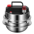 Korean Commercial Mini Stainless Steel Pressure Cooker 08L 12L 16L High Pressure Magnetic Rice Cooker for Restaurant Kitchen