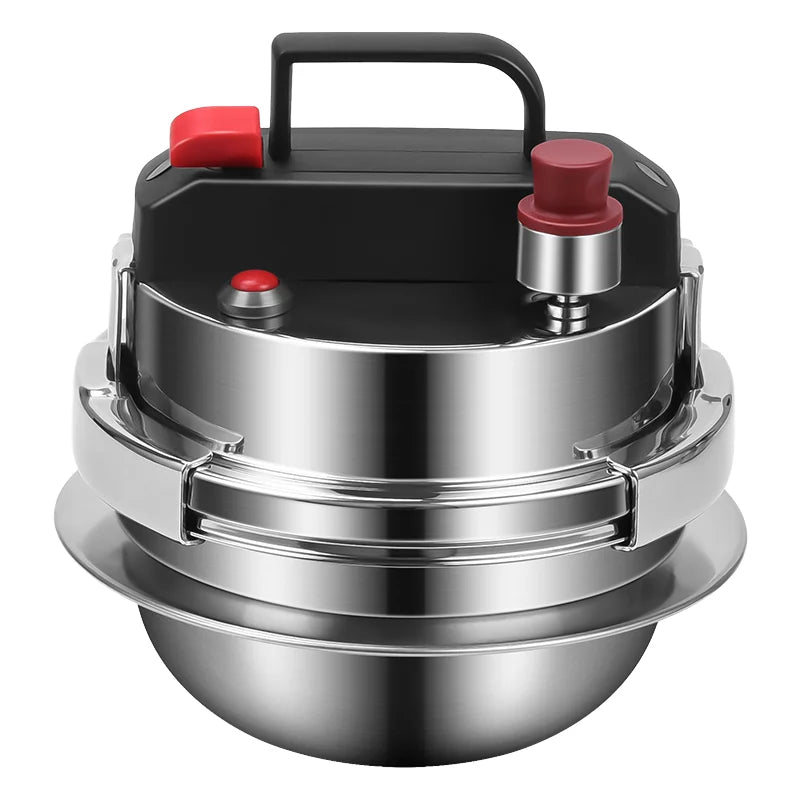 Korean Commercial Mini Stainless Steel Pressure Cooker 08L 12L 16L High Pressure Magnetic Rice Cooker for Restaurant Kitchen