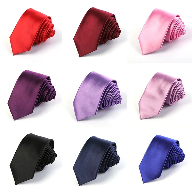 Reasonable Price Atacado Gravata Masculino Chic Tie Warp Solid Color Solid Green Tie Solid Colour Tie Corbatas De 6 Centimetros