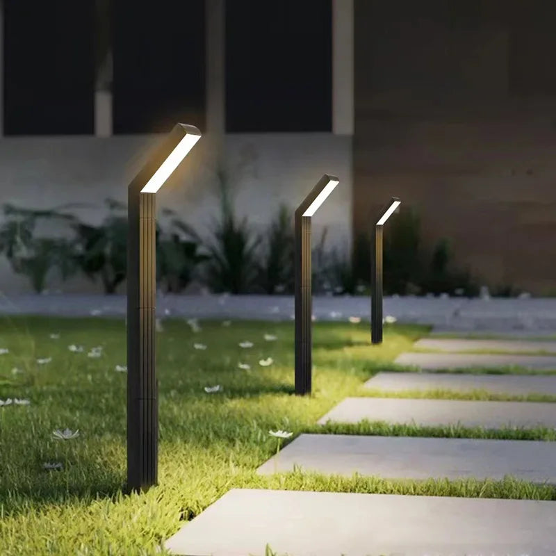2025 New IP65 Solar Ground Plug Light Seven Character Light Outdoor Home Courtyard Villa Garden Landscape Lawn Light