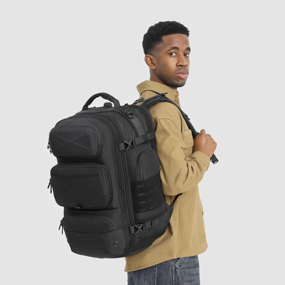 Ozuko 9842 Waterproof Outdoor Tactical Backpack Durable Business Laptop Bag With USB Charging Port Hiking Travel Bag for Men