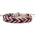 AAA-014 Handmade Braided Cotton Friendship Wrap Bracelets Adjustable Size Ethnic Women's Gift Charm