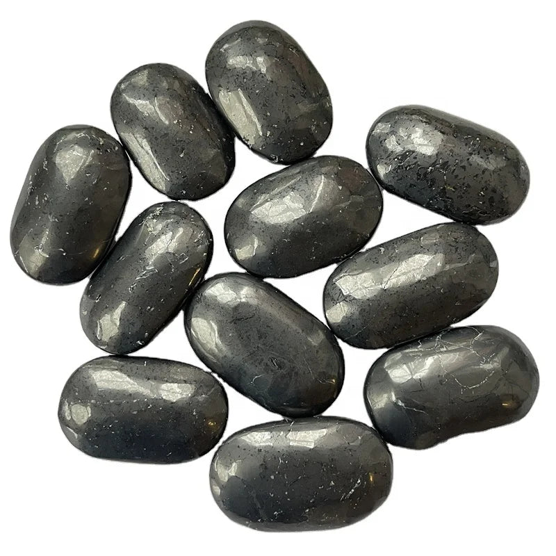 Wholesale Natural Crystals Healing Stone Shungite Palm Stone for Sale