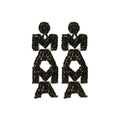 Handmade Boho Bohemian Glass Rice Seed Beads Beaded Mama Dangle Mother's Day Gift Earrings Jewelry Earring Wholesale