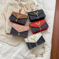 Fashion square Women Magnetic Button 5 Colors Trendy Tassel Handbags Luxury PU Leather Cross-Body Bag Handbags New
