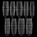 Wholesale Custom Private Label ABS Nail Tips Long Short Acrylic Scrub Press-On Nails French Square for Fingers Thin Lengthening