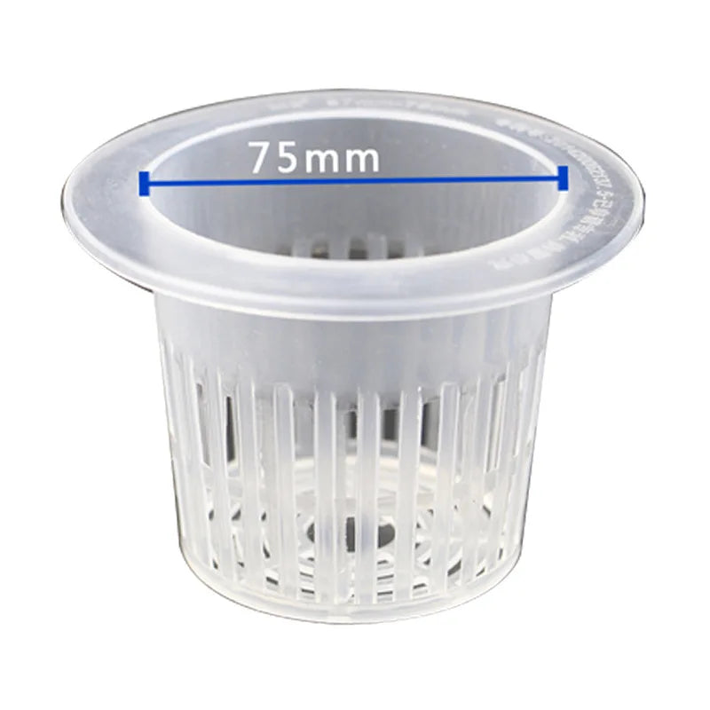 Garden Greenhouse Hydroponics Plastic Mesh Net Basket Vegetables Grow Pot