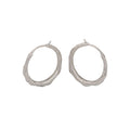 Texture Hammer Twisted 18k Gold Plated Personalized Huggie Earrings 925 Sterling Silver Trendy Unisex