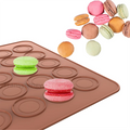2024 Food-grade Silicone Macarons Donut Mold 48/30 Grids Chocolate Tray Baking Tools DIY Pan
