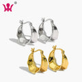 Trendy 925 Sterling Silver Stud Earrings Statement Irregular Leaves Hoop Design Fine Jewelry