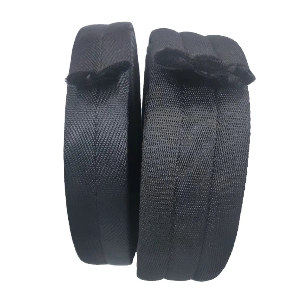 Black Dog Leash Padding Webbing Padded Nylon Polyester Webbing for Bag Strap