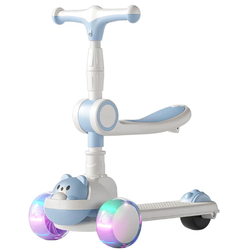 OEM Kids Scooter Stable Sliding With Seats Three Wheels Kids 1-6 Year Old Mobility Safe Material Children Kick Scooter for Kids