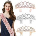 Crystal Tiara Crowns for Women Girls Elegant Princess Crown with Combs Tiaras for Women Bridal Wedding