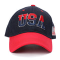 Patriotic Baseball Hat Adjustable Cotton Dad Hat USA Embroidered American Flag Hat for Men Women