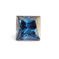 Factory Supply 1ct 2ct 3ct Moissanite 0.1ct-4ct Sapphire Blue Color Clarity VVS Square Princess Cut Shape Used for Jewelry Set
