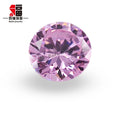 Baifu Jewelry Top Quality Loose Round pink Cubic Zircon