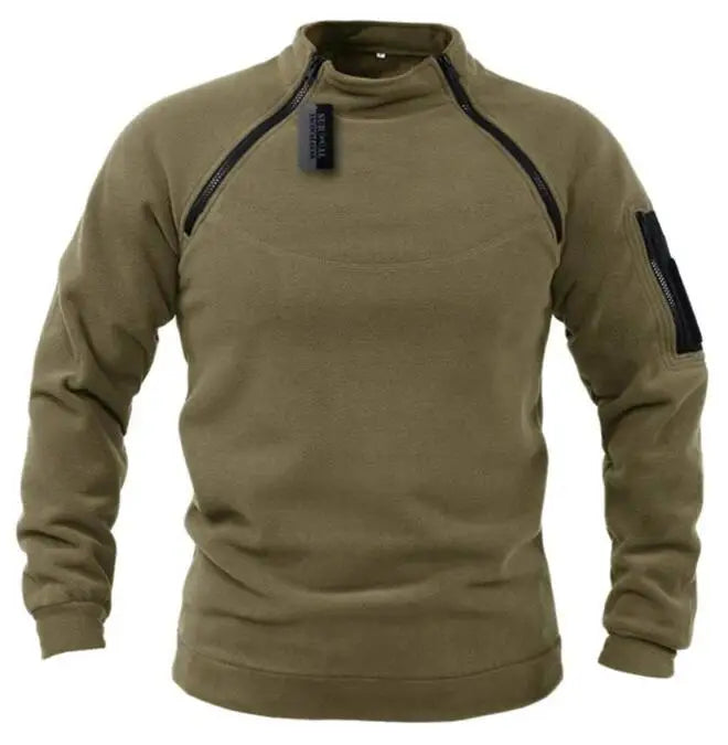 Wholesale Autumn and Winter Fleece Jacket for Men Outdoors Sports Hoodie Jackets With Zipper Design