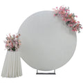 6.5ft/198cm Wedding Backdrop Balloon Arch Velvet Fabric Round Backdrop Stand Photography Backdrops Decoration for Wedding Event