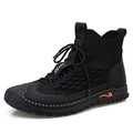 Factory Supply Fashion Men Leather Boots Casual Walking Shoes Comfy Soft Sock Sneakers Handmade Ankle Boots for Men