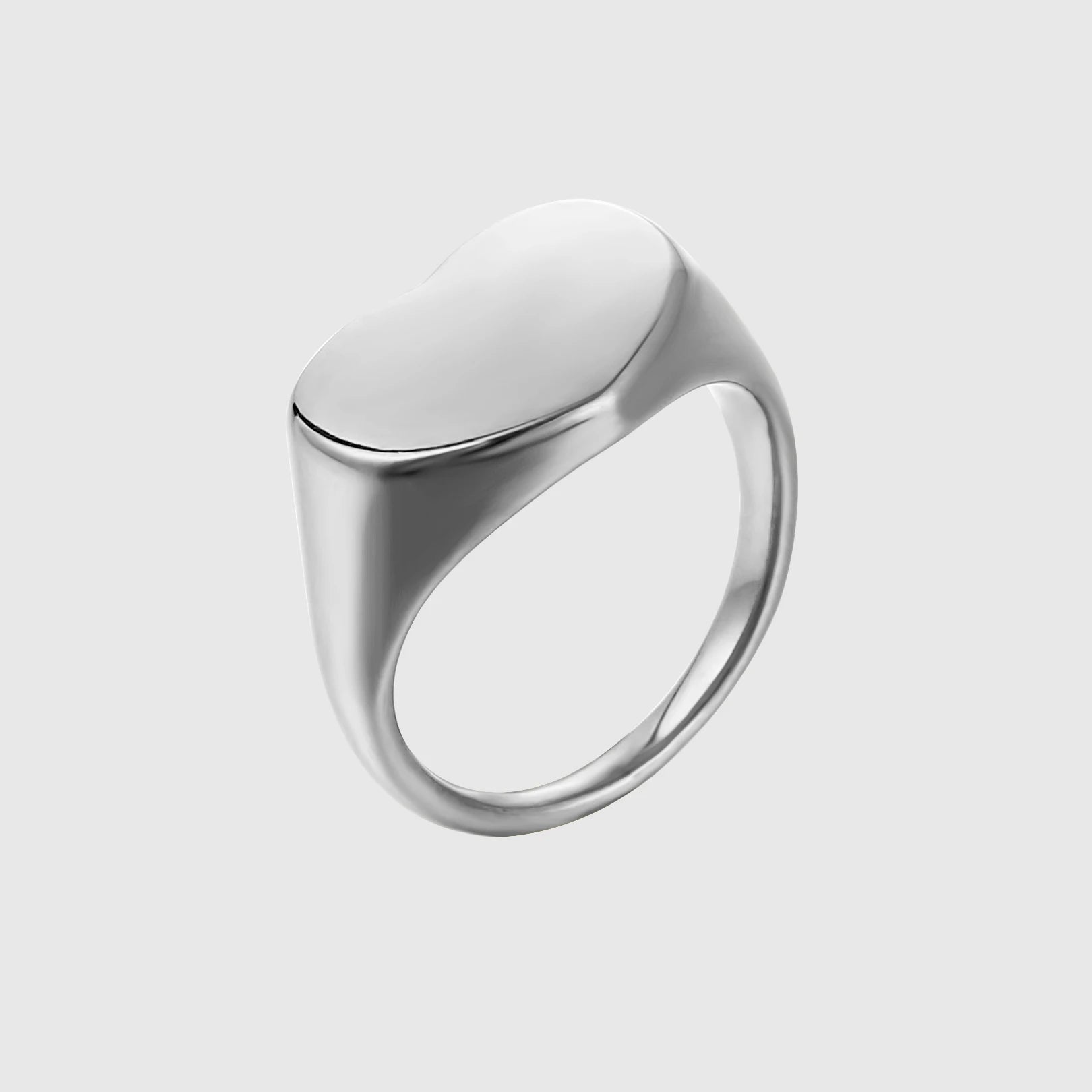 Stainless Steel Solid Blank Finger Band Jewelry for DIY Customize LOGO Name Stamping Flat Round Signet Engraved Ring for Men