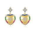LUOTEEMI Christmas Gift Stylish Designs Black Girl Earrings Heart Earring Jewelry MegaBDM