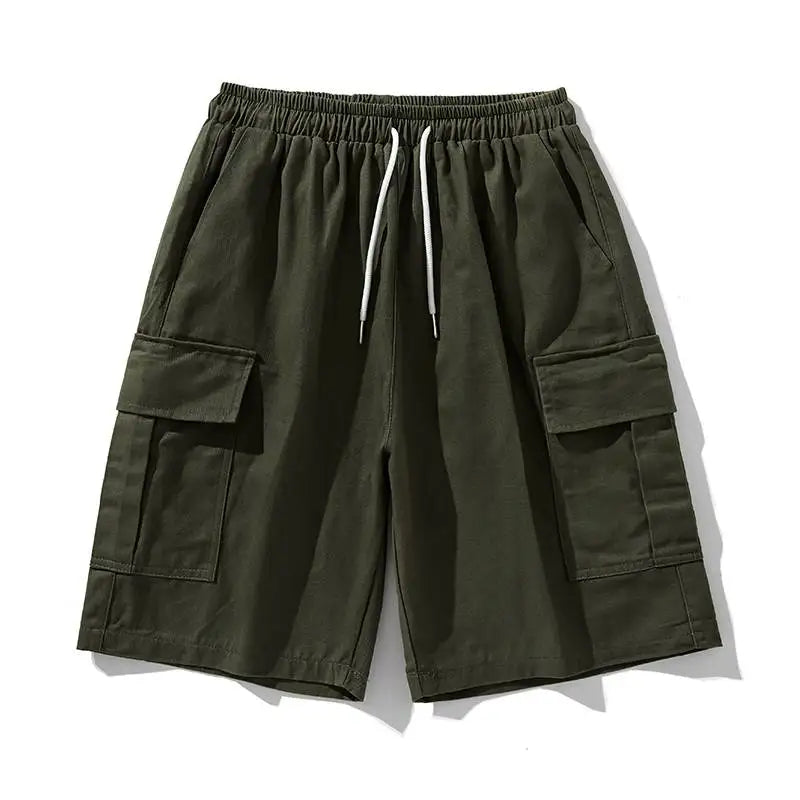 ESH-031 Light Cotton Cargo Pant Shorts With Pockets Chino Trousers Manufacturer Army Green Shorts Men