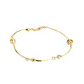 Rainbowking Heart 925 Sterling Silver Chain Gold Dipped Bangle Bracelet Making Women Charm Bracelet Pour Femme Bijoux Plaqu or