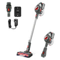 MOOSOO X6 4-in-1 Cordless Handheld Cyclone Vacuum Cleaner 12Kpa Adjustable Tube Bagless for Car & Household Use