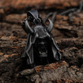Wholesale Men's Stainless Steel Vampire Skull Necklace Jewelry Retrp Grey Punk Bikers Gothic Skull Pendant Necklace Charm